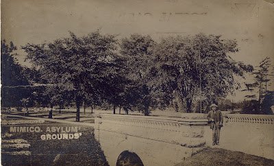Bridge over Jackson Creek on the Hospital Grounds, circa 1910
